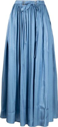 Irvette satin maxi skirt