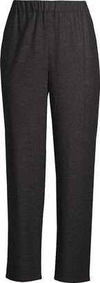 Wool Tapered Ankle Pants