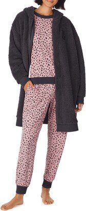 Hooded Longline High-Pile Fleece Robe