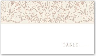 Wedding Place Cards: Newlywed Nouveau Wedding Place Card, White, Placecard, Matte, Signature Smooth Cardstock