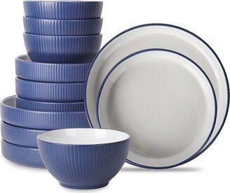 Larosso 12Pc Stoneware Dinnerware Set