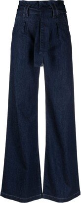 High-Rise Wide-Leg Jeans-CY