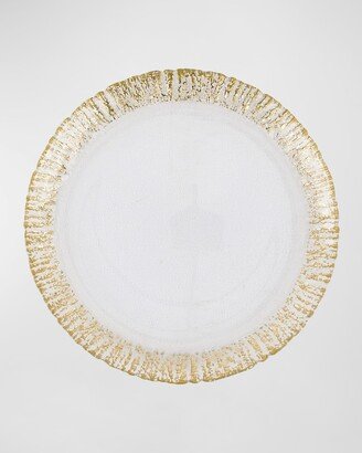 Rufolo Glass Metallic Dinner Plate