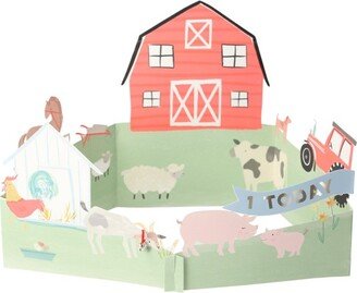 On The Farm 3D Scene Birthday Card (Pack of 1)