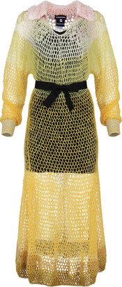 Andreeva Yellow Rose Handmade Knit Dress