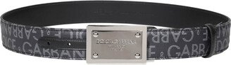 Jacquard Fabric Belt With Logo