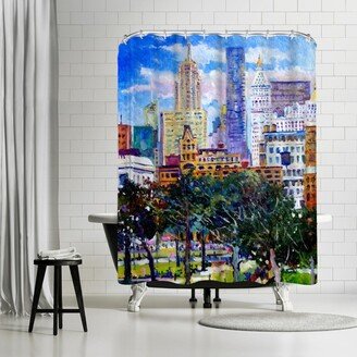 71 x 74 Shower Curtain, Union Square New York by Suren Nersisyan