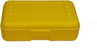 8 1/2 x 5 1/2 x 2 1/2 Pencil Box Yellow 12/Bd ROM60203