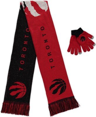 Men's and Women's Foco Toronto Raptors Glove and Scarf Combo Set