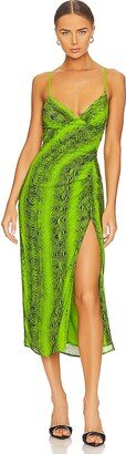 Donatella High Slit Slip Dress