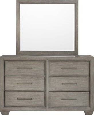 Andover 6 Drawer Dresser with Mirror