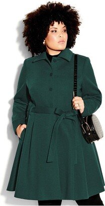 Women's Plus Size Blushing Belle Coat - - 14W