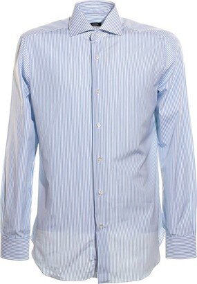 Striped Long-Sleeved Shirt-AL