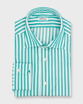 Men's Stripe Cotton Dress Shirt-AD