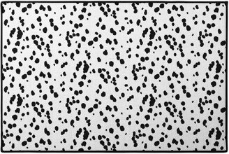 Door Mats: Dalmatian Spots Door Mat, White