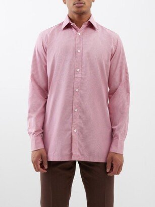 Checked Slim-fit Cotton Shirt