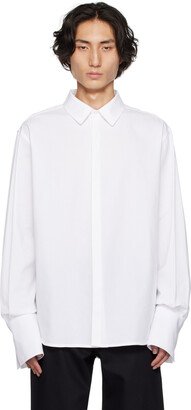K.NGSLEY White Spliced Sinder Shirt
