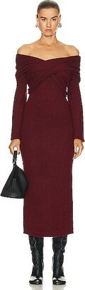 Zennie Knit Dress in Burgundy