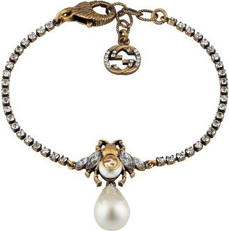 Pearl-Detail Bee Bracelet