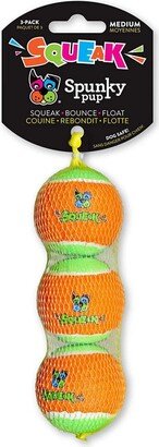 Spunky Pup Squeaky Tennis Ball (3-pack) - Dog Toy