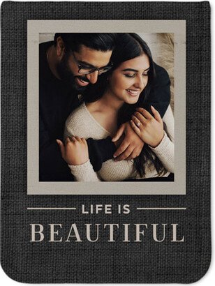 Phone Card Holders: Life Is Beautiful Phone Card Holder, Beige