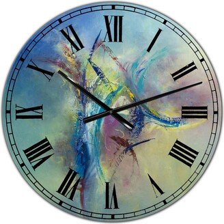 Designart Focused Intention Large Modern Wall Clock - 36 x 28 x 1