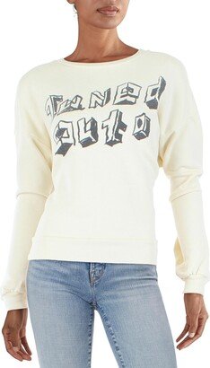 Tuned Out Womens Printed Cozy Sweatshirt