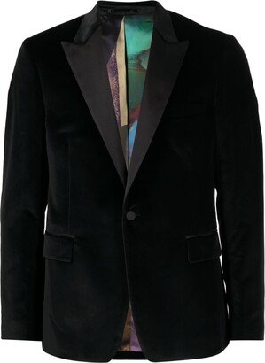 Slim-Fit Velvet Tuxedo Jacket