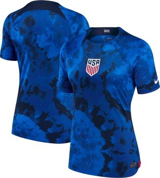 Women's Blue Usmnt 2022/23 Away Breathe Stadium Replica Blank Jersey