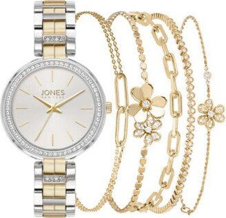 Women's Two-Tone Metal Bracelet Watch 31mm Gift Set