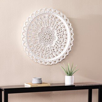 SEI Furniture Scollisen Traditional White Wood Wall Decor