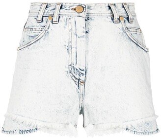 Layered Denim Shorts-AA