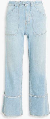 Zuri cropped mid-rise wide-leg jeans