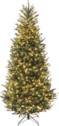 National Tree Company 7' Natural Fraser Slim Fir Tree With 600 Clear Lights