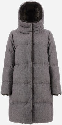 Cashmere, Silk And Lady Faux Fur Parka