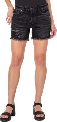 Dorothy Womens Distressed Raw Hem Denim Shorts