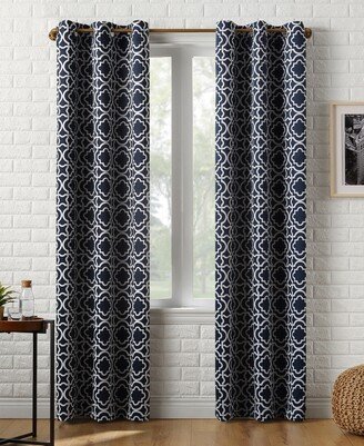 Barnett 40 x 95 Trellis Print Blackout Curtain Panel