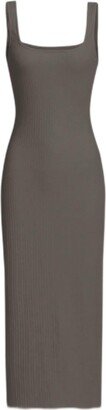 ESENTL Womens Dresses Solid Tank Dress (Color : Dark Grey