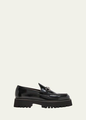 Sylke Leather Bit Loafers-AA