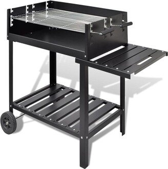 Bbq Stand Charcoal Barbecue 2 Wheels