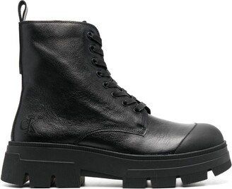 Chunky Lace-Up Combat Boots-AA