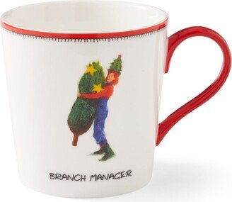 Kit Kemp for Spode Christmas Doodles Branch Manager Mug