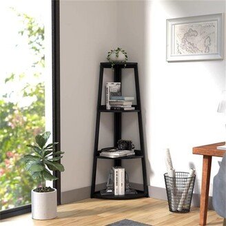 BESTCOSTY 47.2 Inch Tall 4 Tier Open Ladder Book Case