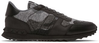 Grey Felt Camouflage Rockrunner Sneakers