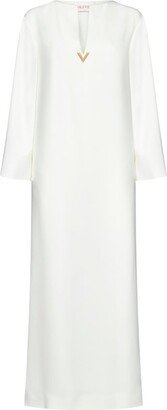 Cady Couture V-Neck Long-Sleeved Dress