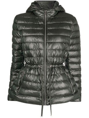 Insulated hooded puffer jacket