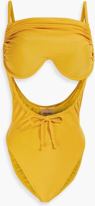 Tiaca cutout ruched underwired swimsuit-AA