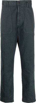 Mid-Rise Straight-Leg Trousers-CQ