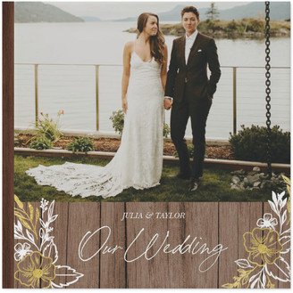 Photo Books: Rustic Gilded Wedding Photo Book, 10X10, Hard Cover - Glossy, Standard Pages