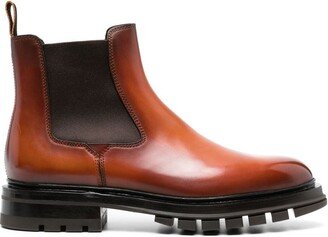 polished-leather Chelsea boots